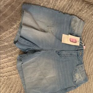 Light Blue Jean Shorts